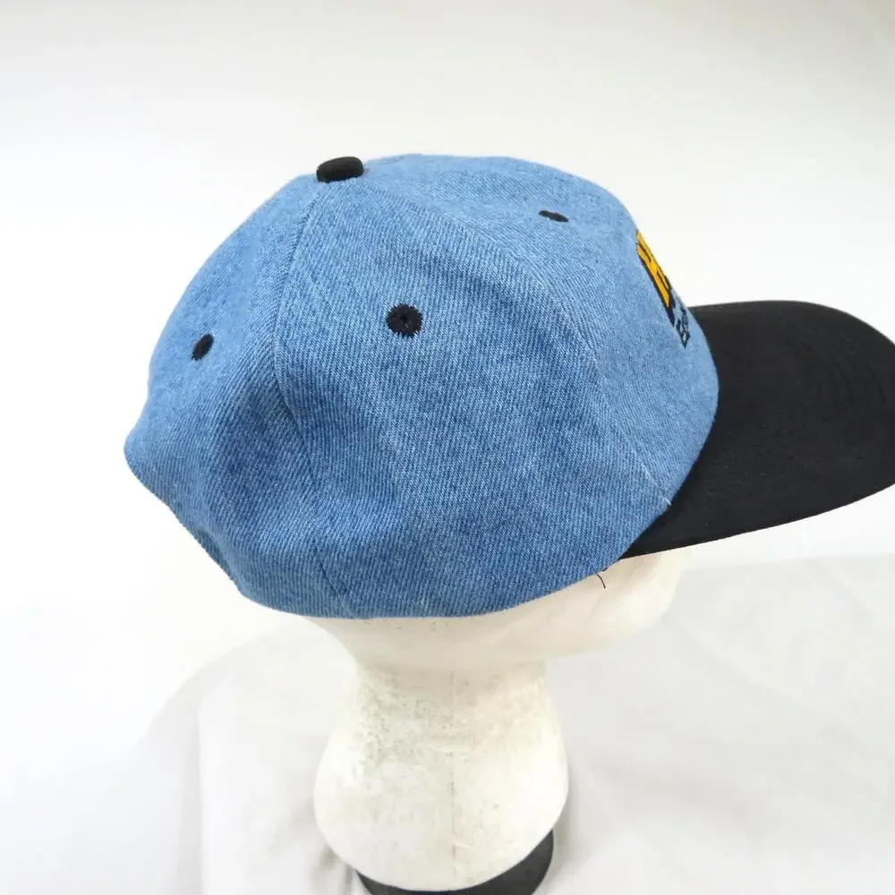 Hertz Equipment K-Products Denim Hat, Trucker, Blue Adjustable Snapback